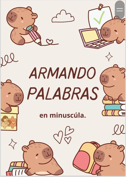 ARMANDO PALABRAS EN MINÚSCULA!!!!!